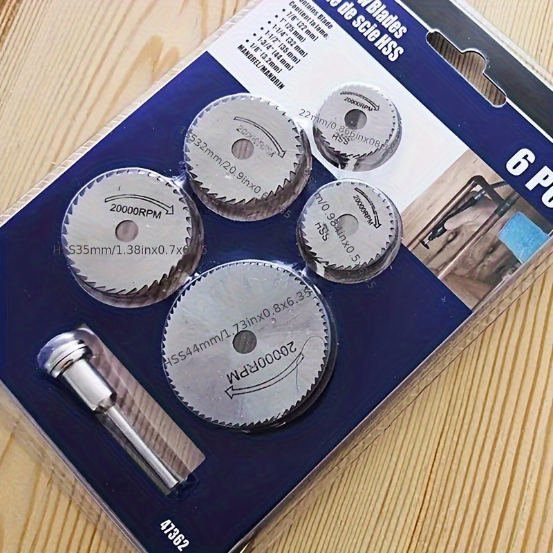 6 Adet Mini Dairesel Testere B - Cordless Rotary Tool Kit Accessories incelemesi ve fiyatı